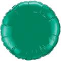 Mayflower Distributing 18 in. Emerald Green Round Flat Foil Balloon, 5PK 16876